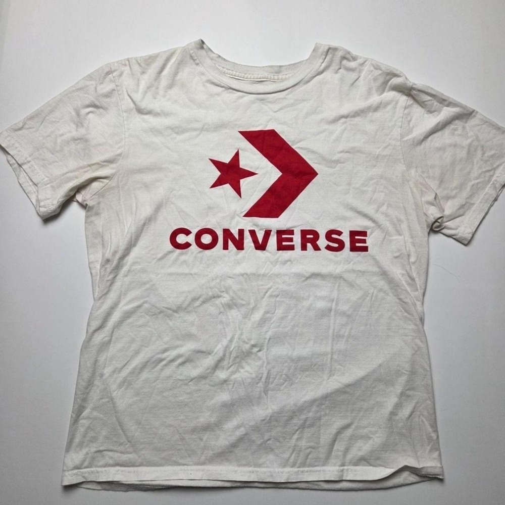 Converse Red Logo Tee Skater Skateboarding Shirt Top Size Small
